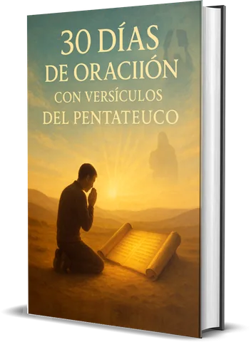 Portada de 30 días de oración con versículos del Pentateuco